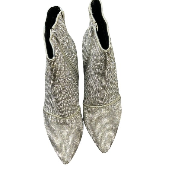 New Day Target Rhinestone Embellished Pointed Toe Ankle Boots - Size 8 - Picture 4 of 7